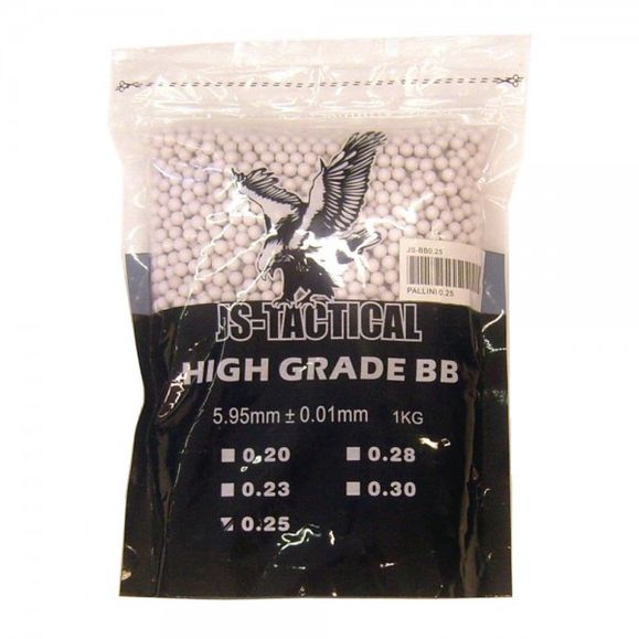 Guľôčky BB 6 mm JS-Tactical High Grade 0.25 g, 1 kg