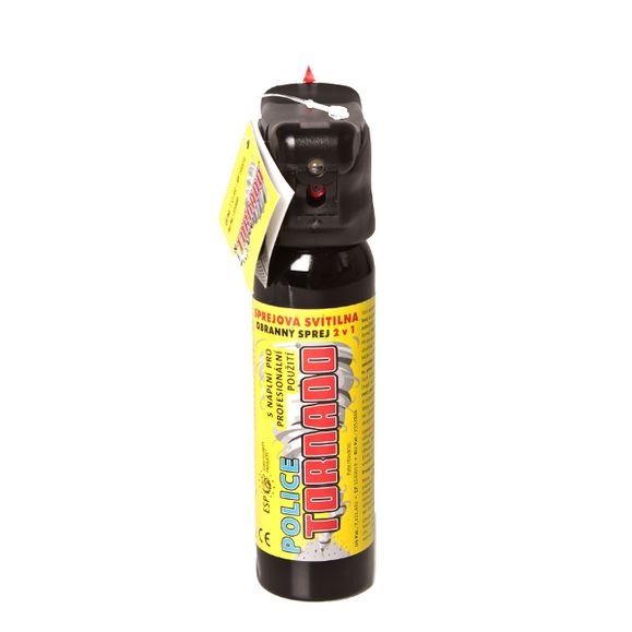 Obranné spreje OC TORNADO so svetlom, 100 ml