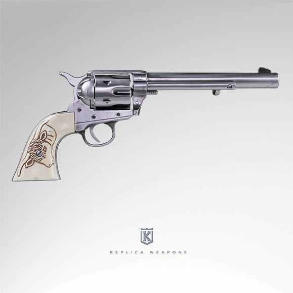 Replika revolver Colt-45 LONG 1873, nikel