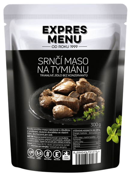 Srnčie mäso na tymiane, 300 g